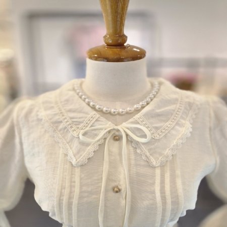 나비핀턱블라우스B