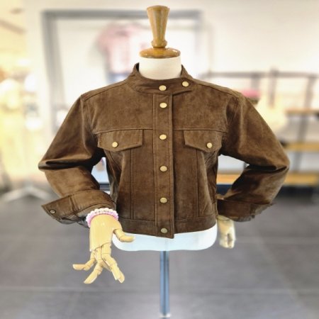 스웨이드골드자켓