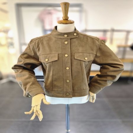 스웨이드골드자켓