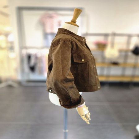 스웨이드골드자켓