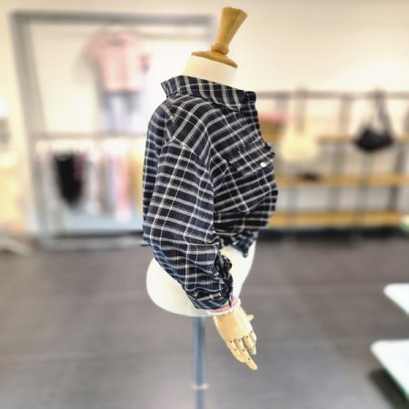 포켓단추체킹셔츠B