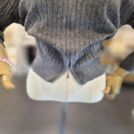 리본자수후드가디건BB