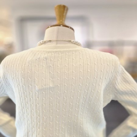 폴비꽈배기니트