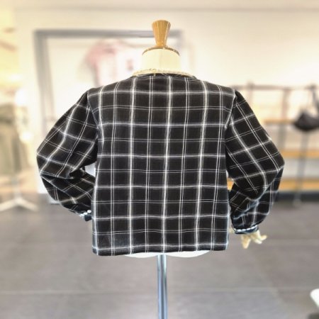 도도체크블라우스B