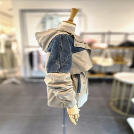 데님후드링점퍼