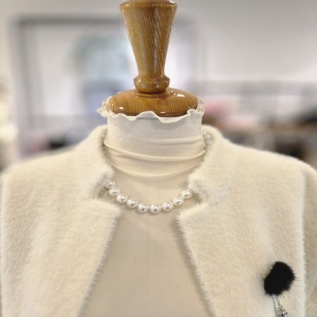 밍크솔리드가디건