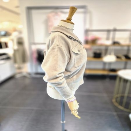 똑포켓집업가디건V