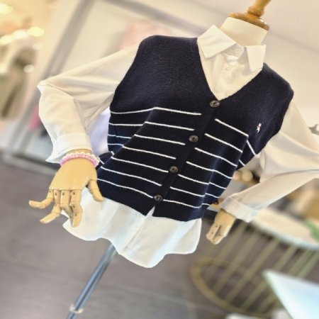 퍼피자수니트조끼