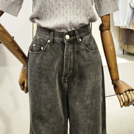 다트 데미지 데님 팬츠