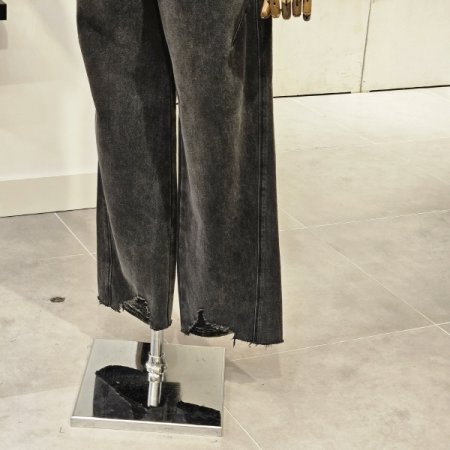 다트 데미지 데님 팬츠