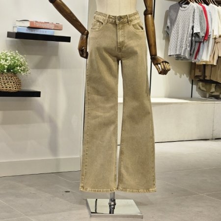 컬러 데님 부츠컷 팬츠