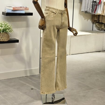 컬러 데님 부츠컷 팬츠