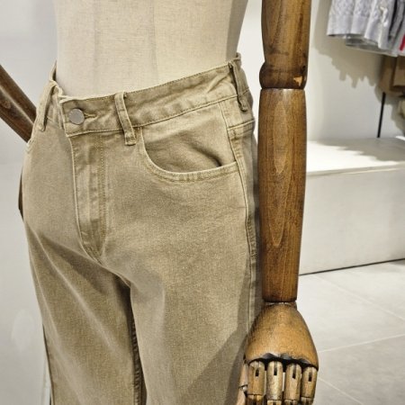 컬러 데님 부츠컷 팬츠