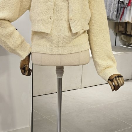 홀터넥 슬리브리스 가디건 세트