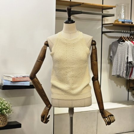 홀터넥 슬리브리스 가디건 세트