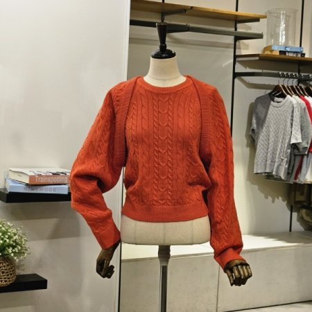 홀터넥 케이블 나시 가디건 세트