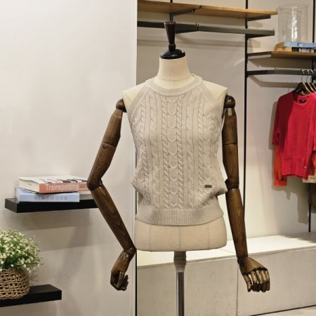 홀터넥 케이블 나시 가디건 세트