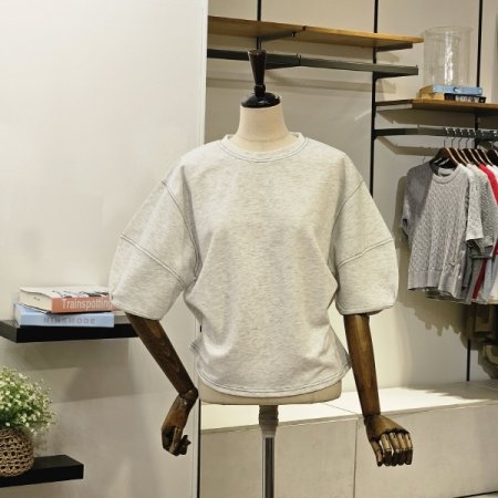 보니쥬 볼륨소매 티셔츠