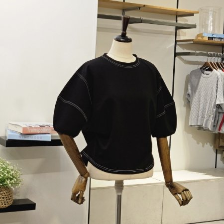 보니쥬 볼륨소매 티셔츠