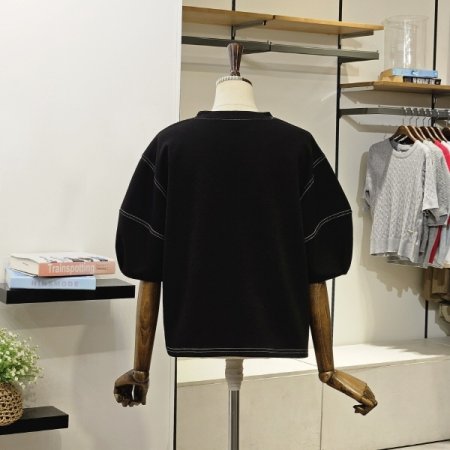 보니쥬 볼륨소매 티셔츠