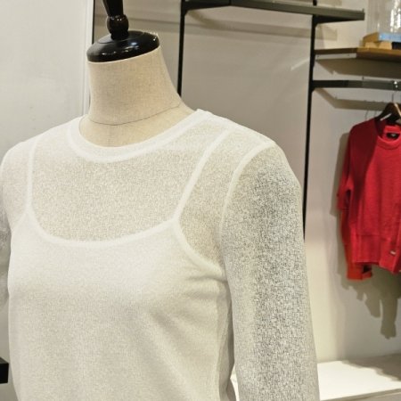 시스루 라운드 레이어드 세트