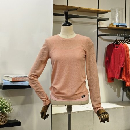 시스루 라운드 레이어드 세트