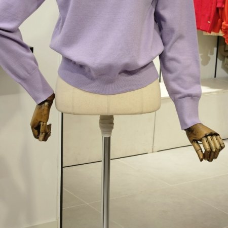 자수 카라 니트