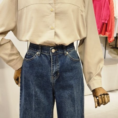 리튼 뒷 꼬임 블라우스