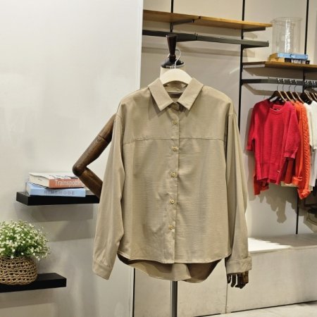 리튼 뒷 꼬임 블라우스