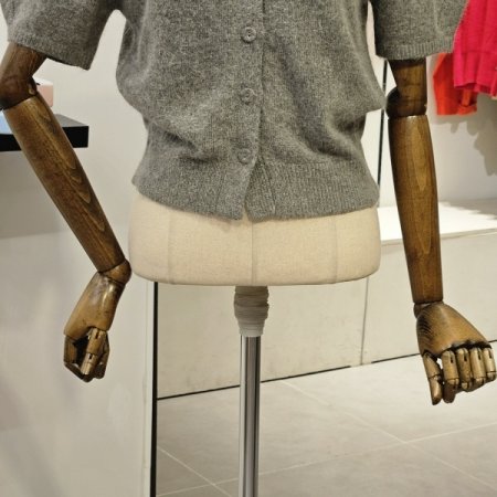 앙고라 V넥 가디건