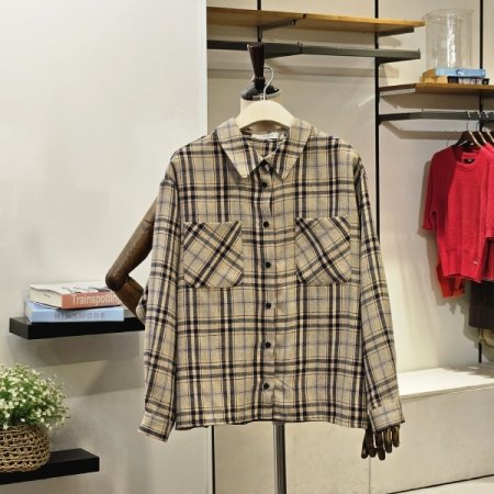 일로니 체크 남방