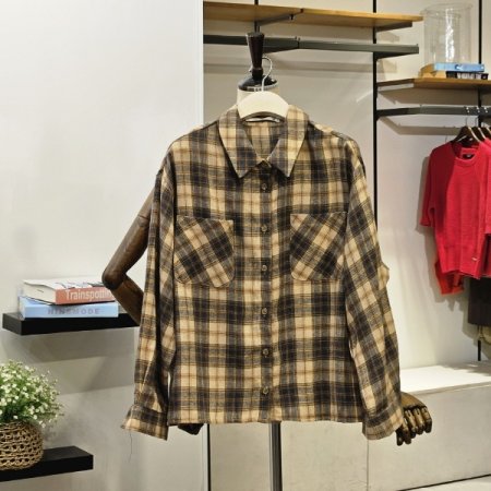 네인오니 체크 남방