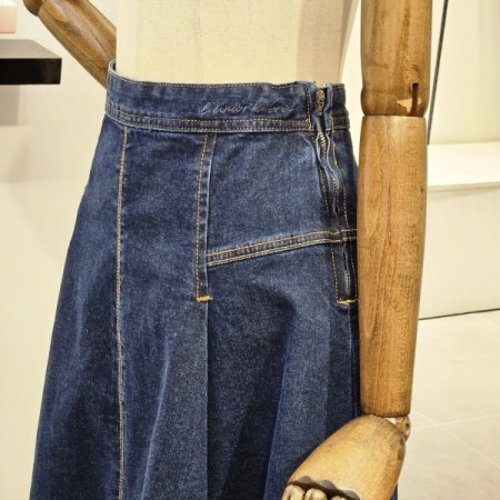 플레어 데님 스커트