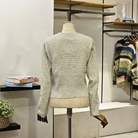 슈팅 골지 니트