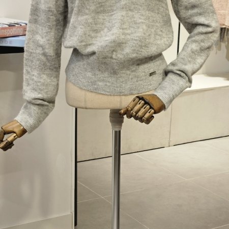 울 블렌드 스트라이프 니트