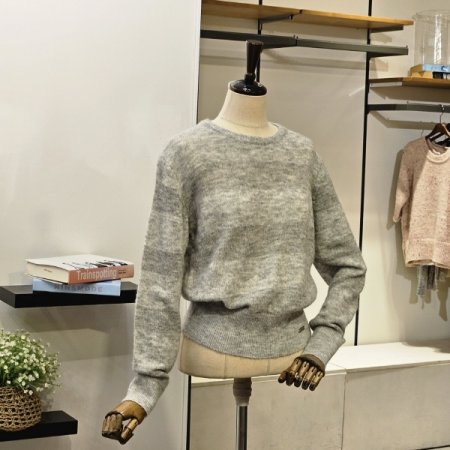 울 블렌드 스트라이프 니트