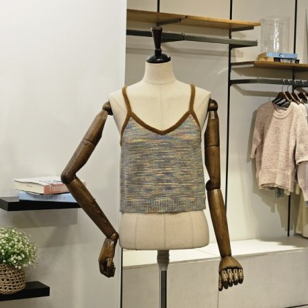 멀티 컬러 나시 니트