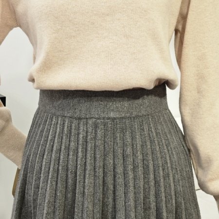 이플린 주름 미니 스커트