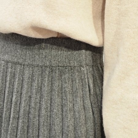 이플린 주름 미니 스커트