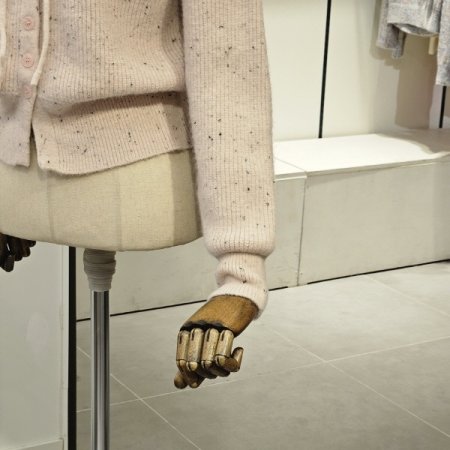 후드 니트 가디건