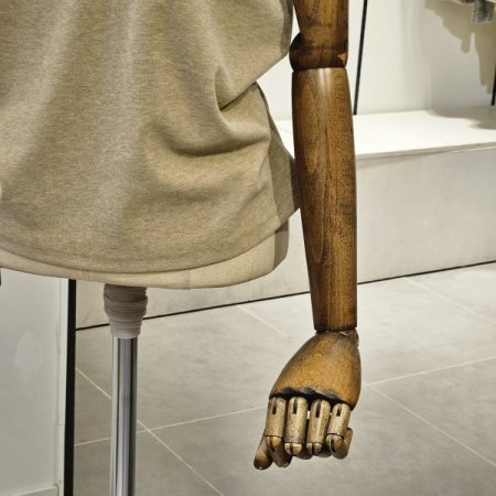 피치 기모 자수 반팔 티셔츠