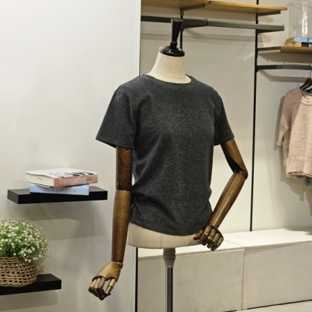 피치 기모 반팔 티셔츠