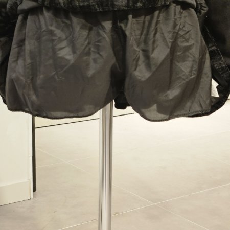 벨로아 리본 미니 스커트