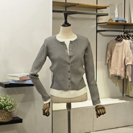 레이어드 니트 가디건