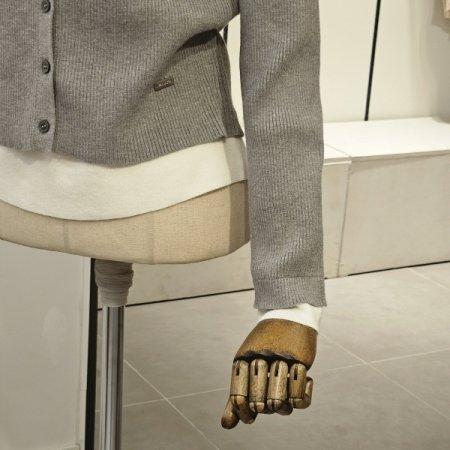 레이어드 니트 가디건