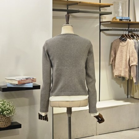 레이어드 니트 가디건