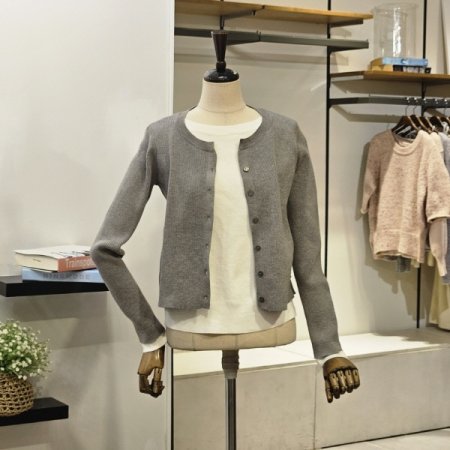 레이어드 니트 가디건