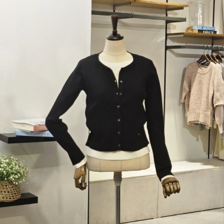 레이어드 니트 가디건