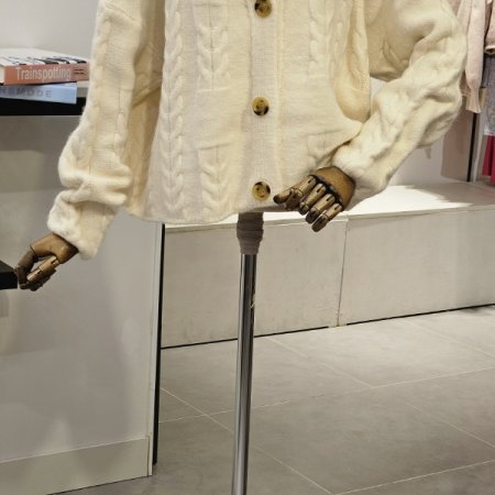 꽈배기 니트 가디건