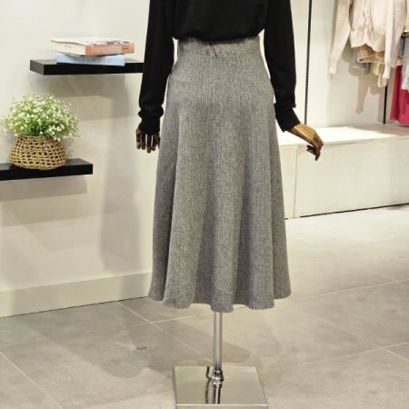 밴딩 롱 니트 스커트